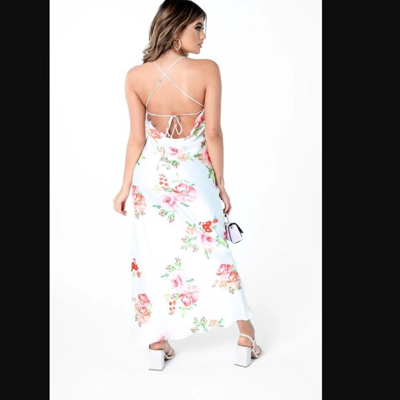 Fashion Nova Small Gentle Love Floral Maxi Slip Dress - Picture 3 of 8
